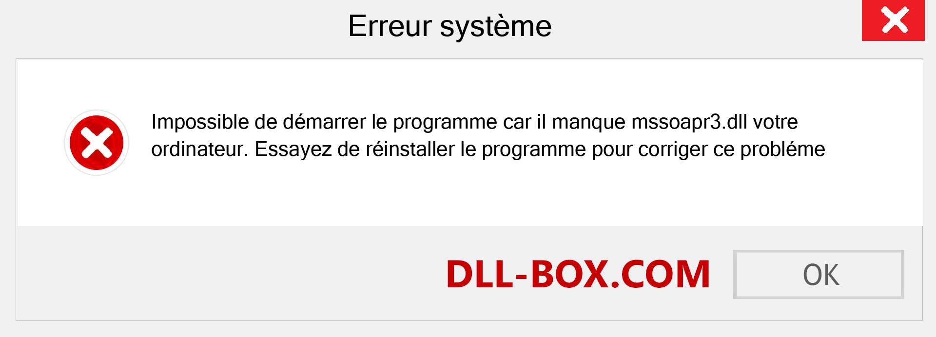 Le fichier mssoapr3.dll est manquant ?. Télécharger pour Windows 7, 8, 10 - Correction de l'erreur manquante mssoapr3 dll sur Windows, photos, images